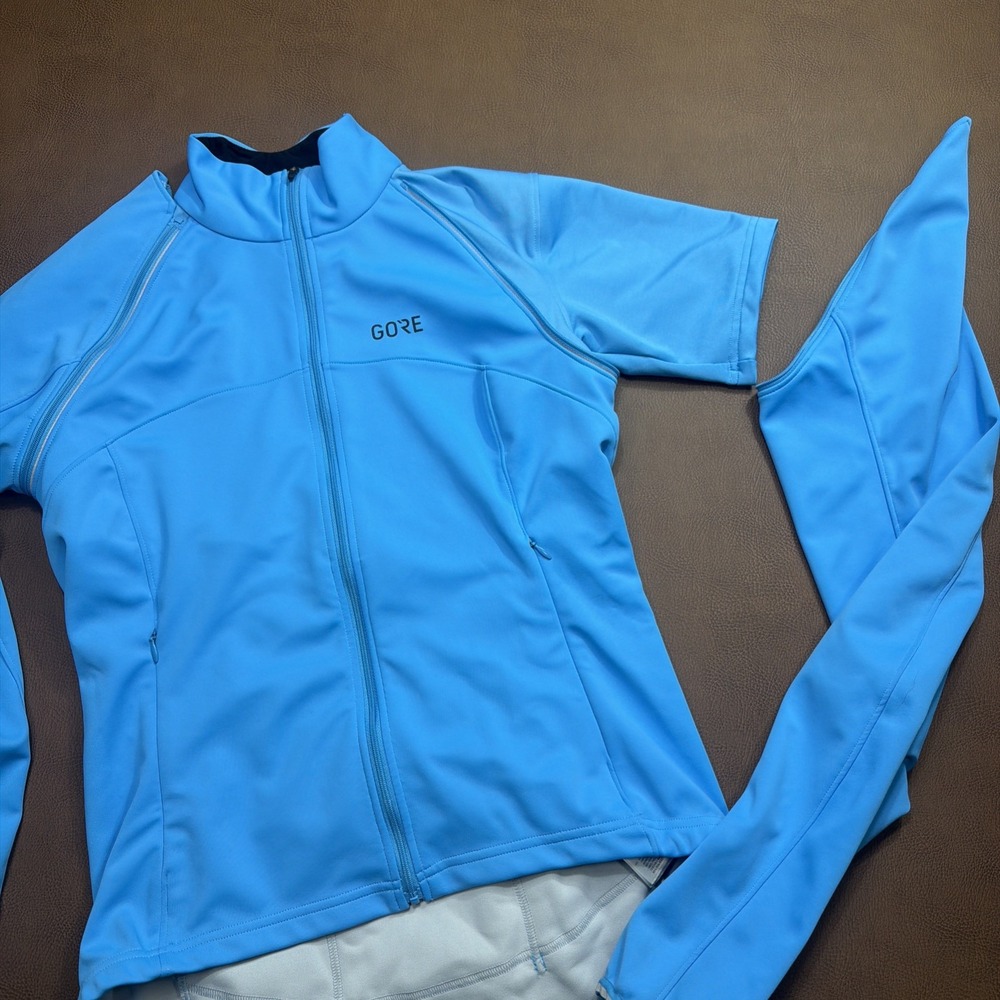 GORE Wear Windstopper Phantom 2-in-1 Convertible Cycling Jacket M Blue Men Small